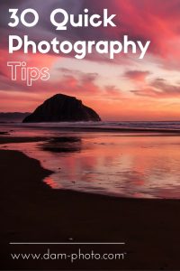 30 Quick Photography Tips