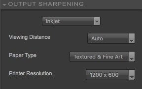 output sharpening for inkjet printer - setttings - Nik Sharpener Pro 3