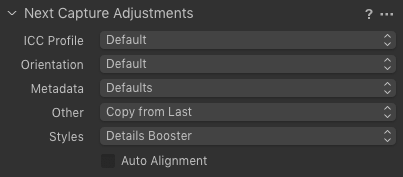 You can apply Capture One Styles during tethered capture