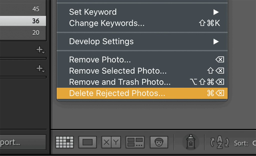 Delete Rejected Photos